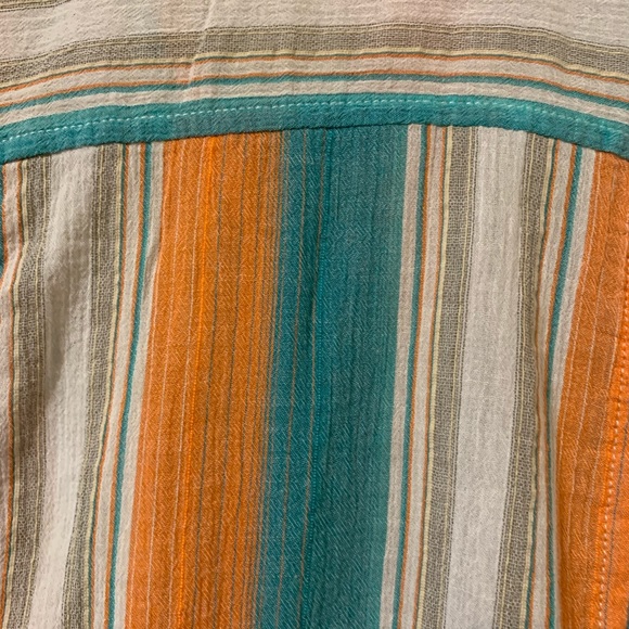 Christopher & Banks Stripped Adjustable Sleeves Top size Medium - Picture 16 of 16